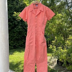 Big Bud Press Flamingo Pink Short Sleeve Jumpsuit Size M.